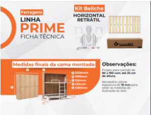 Orangebed portifolio linha prime Beliche horizontal
