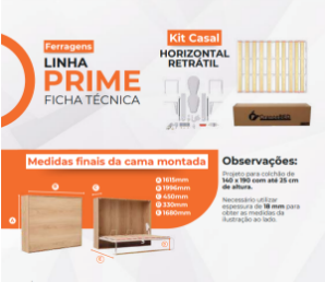 Orangebed portifolio linha prime casal horizontal